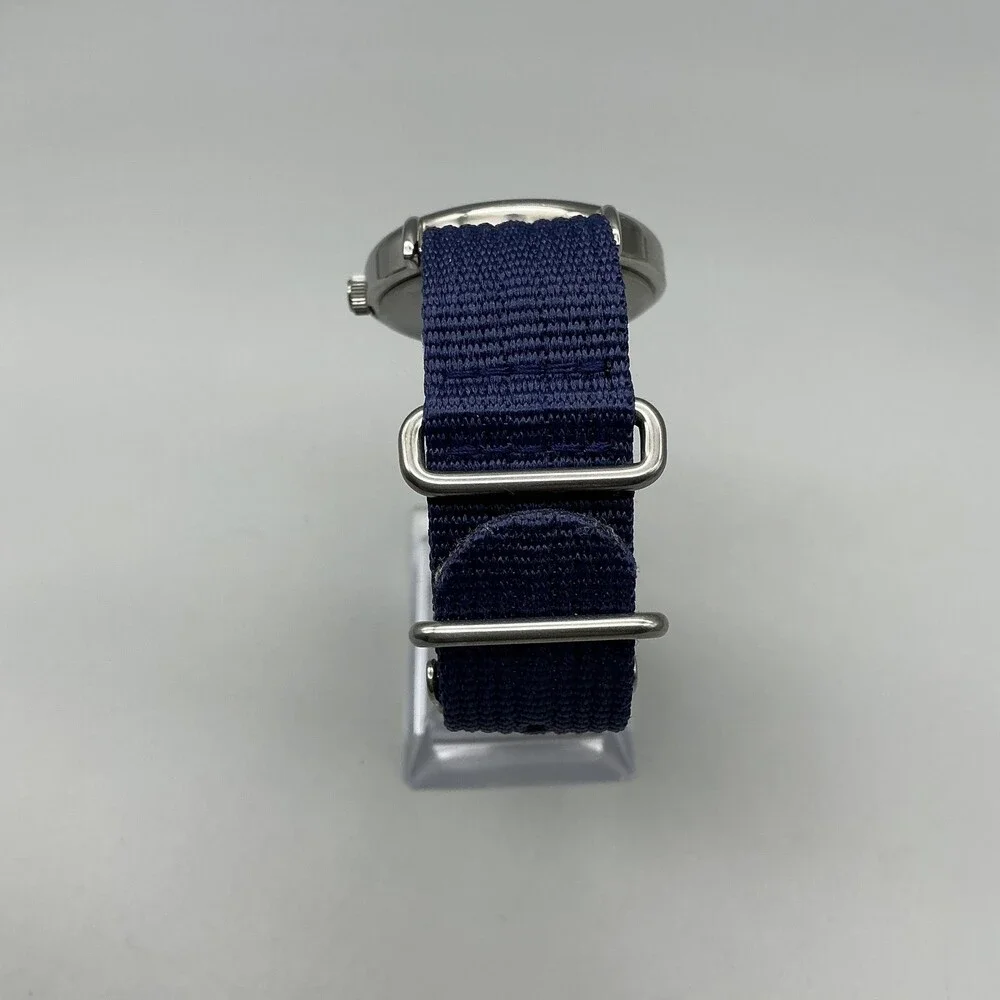 Timex Weekender Indiglo Mens Watch 38mm Blue Dial Blue Nylon New Battery
